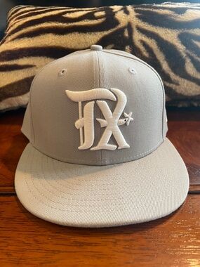 New Era Gray 59FIFTY Fitted Hat with Black Trim